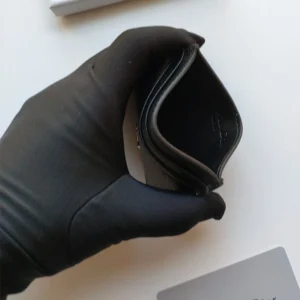 SportInspired 8417 Dior Card Holder Calfskin With DIOR Icon Signature Black